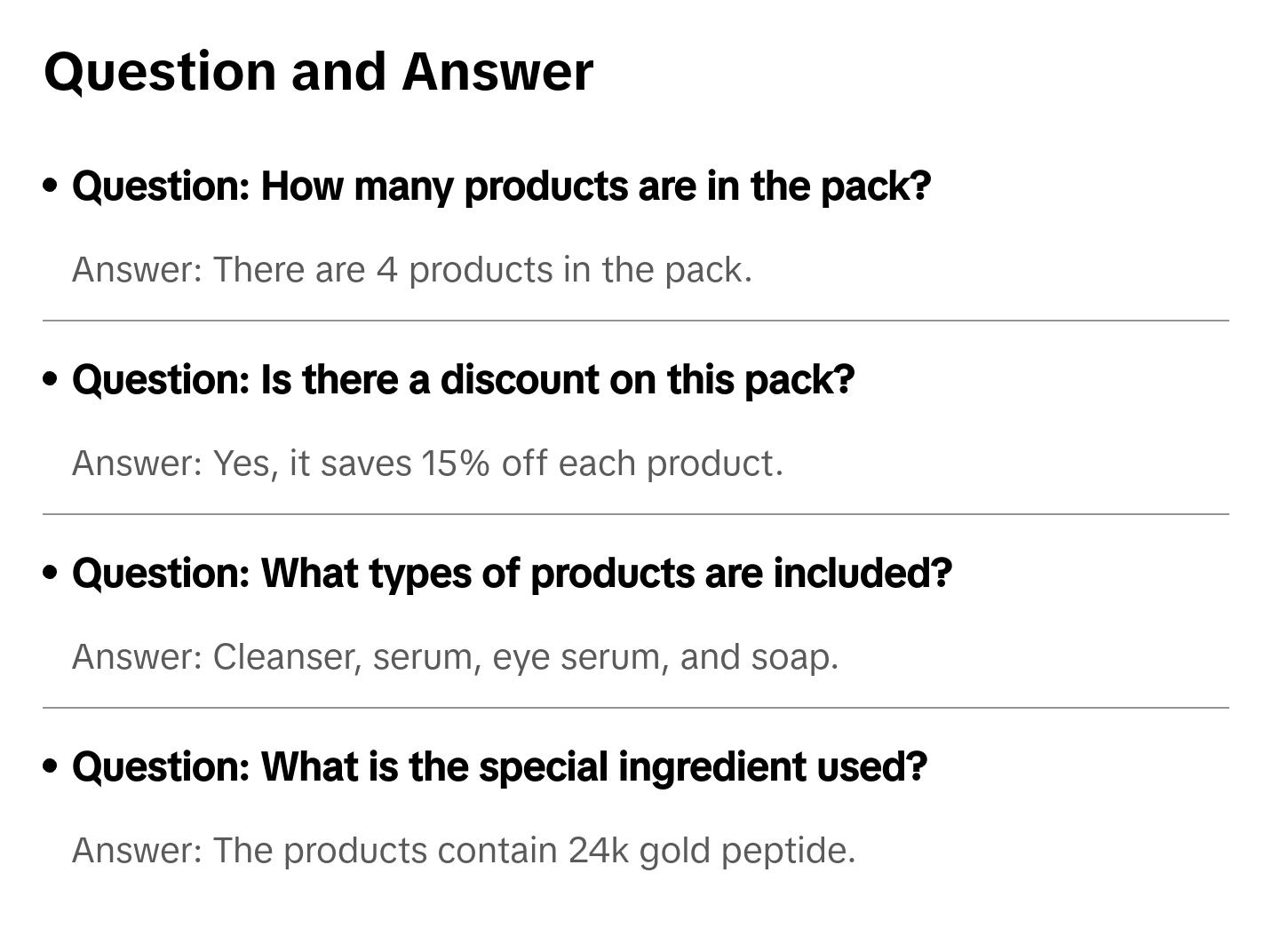 Pack of LANBENA 24k Gold