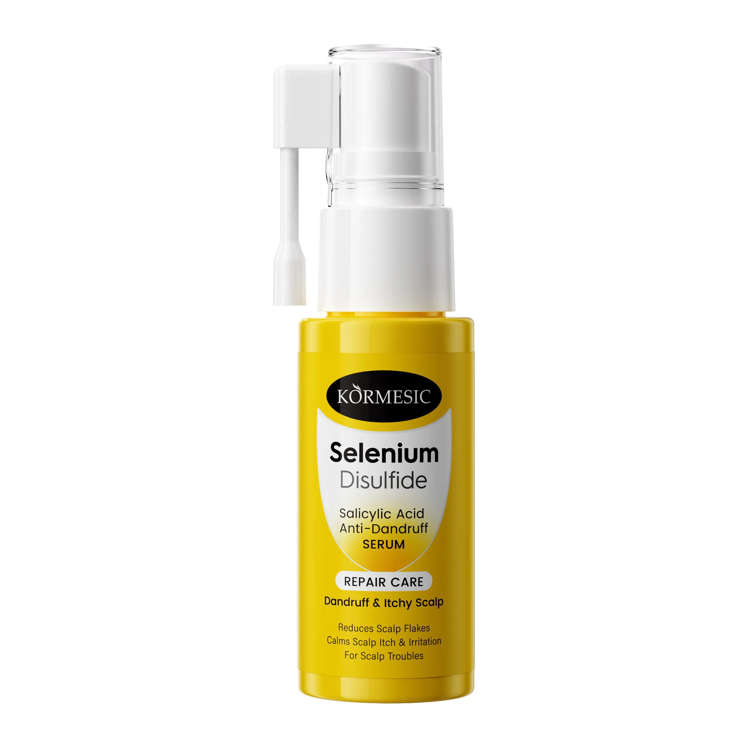[Buy 1 Get 2] KORMESIC Selenium Disulfide Anti-Dandruff Scalp Serum - Haircare Treatment with Selenium Sulfide, Salicylic Acid, Centella Asiatica - Targets Flaky Itchy Scalps, Oily Hair, Deeply Cleanses Pores
