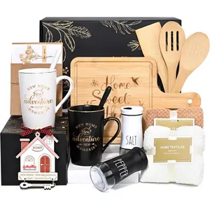 House Warming Gifts  , 12 count  House  Basket, Housewarming Present for Homeowners Couples Women, Closing Gifts for  Buyers