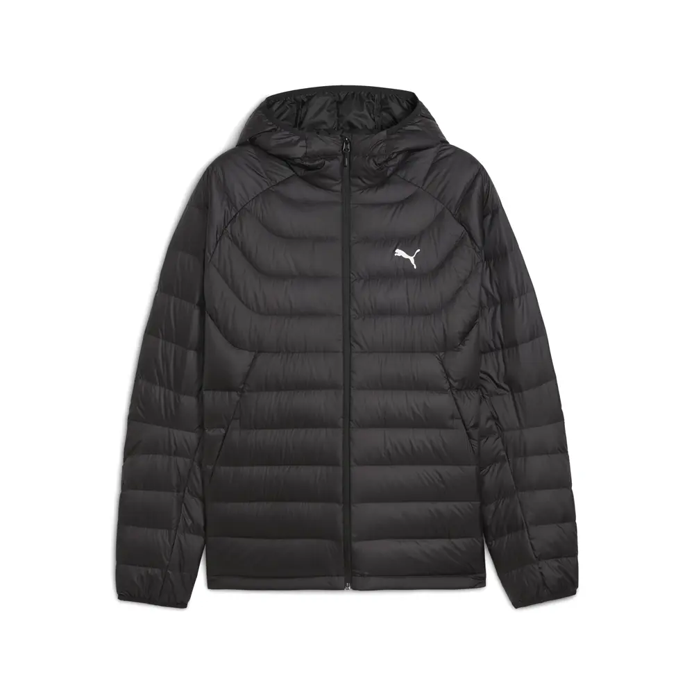 PUMA Mens Packlite Hooded Down Jacket Athletic Outerwear Casual - Black