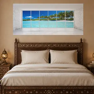 Self-Adhesive Bed Head Sticker, Waterproof and Removable, Easy Peel and Stick, Enhance Bedroom Aesthetics, Universal Use, Flat Sticker Type