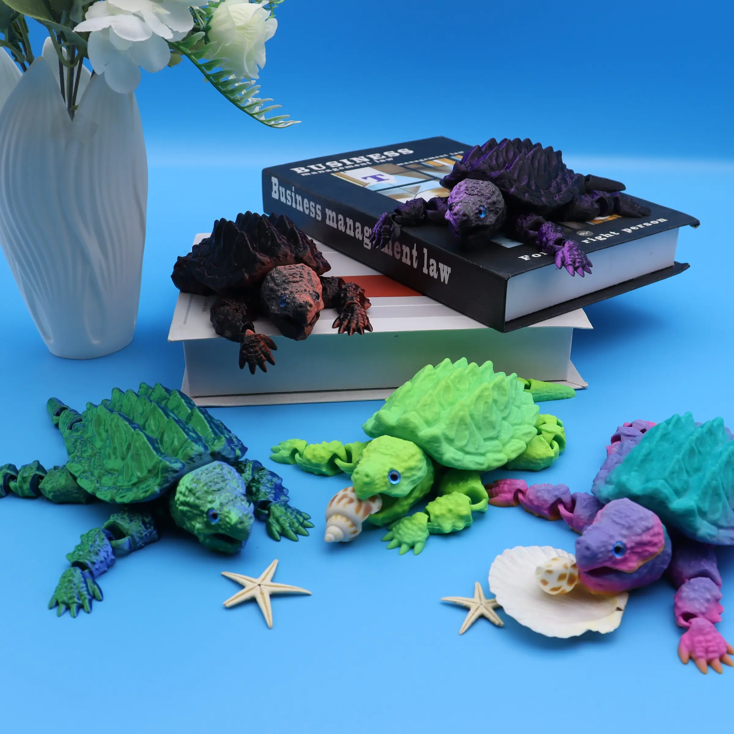 3D Printed Alligator Turtle Figurine, Home Decor Ornament, Figurines Decor, Halloween & Christmas Gift Idea, Perfect for Any Occasion, Turtle Designs, Home Decor Statue