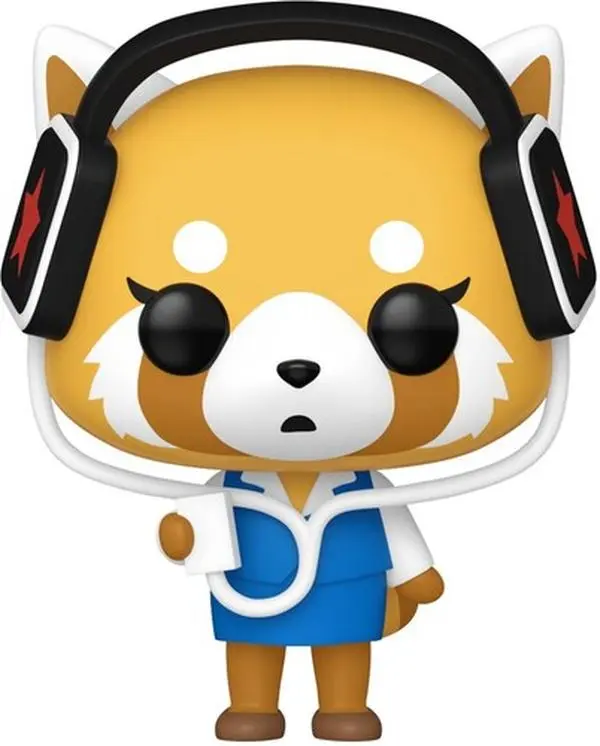 Funko POP! Sanrio Aggretsuko with Headphones New Multicolor Art Toy, Heavy Metal Themed Approx. 3.45" Vinyl Collectible Figurine