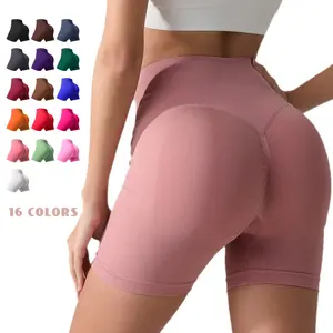 Women's Spring Summer New Arrival High Waisted Yoga Shorts - Peach Butt Lifting, Tummy Control, 3/4 Length Workout Cycling Leggings