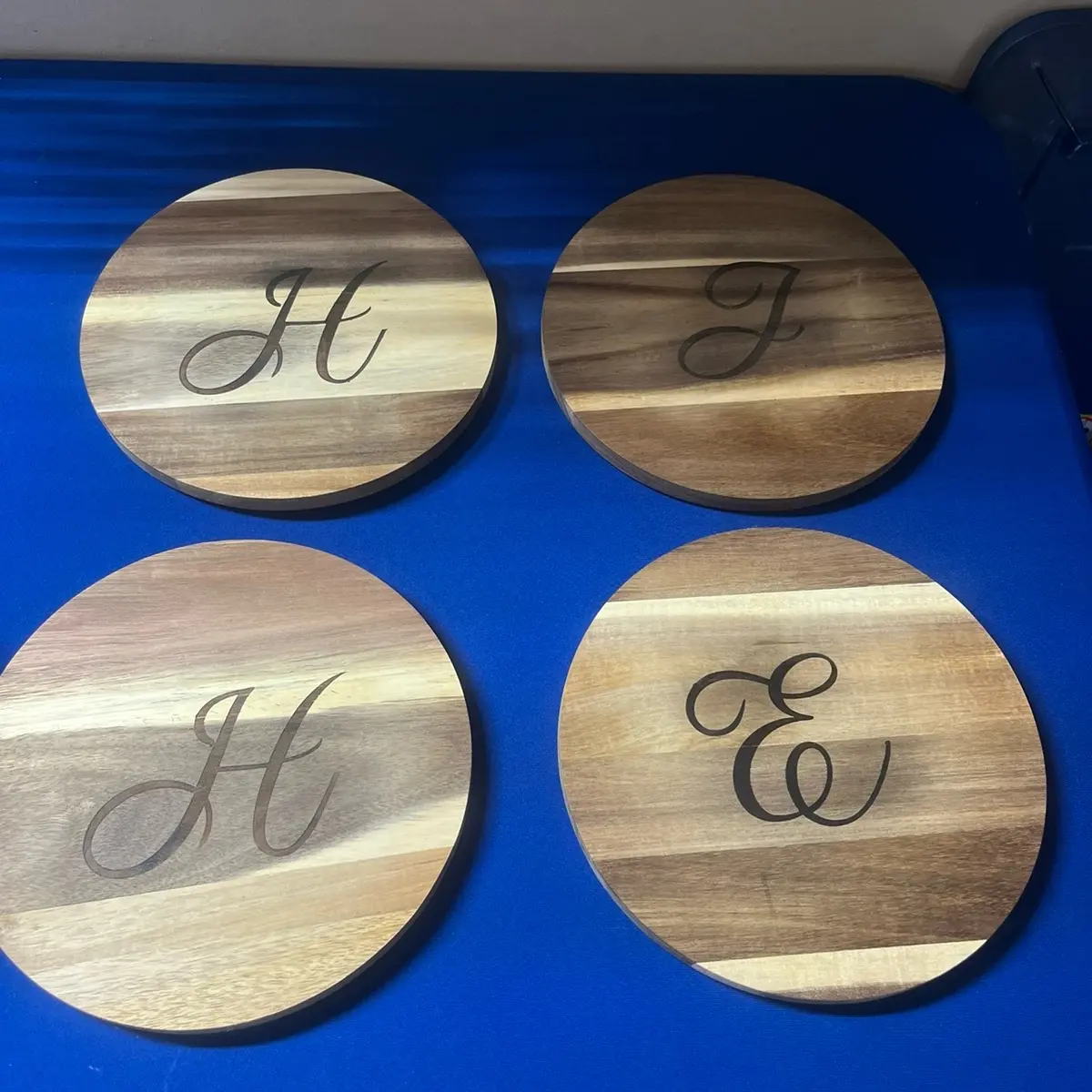 Custom Cutting Boards - Perfect Christmas Gift - Personalized with Any Letter - Kitchen Chopping Board
