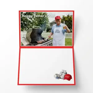 1pc Father's Day essential greeting card, Happy Father's Day greeting card, creative greeting card, envelope-shaped greeting card gift