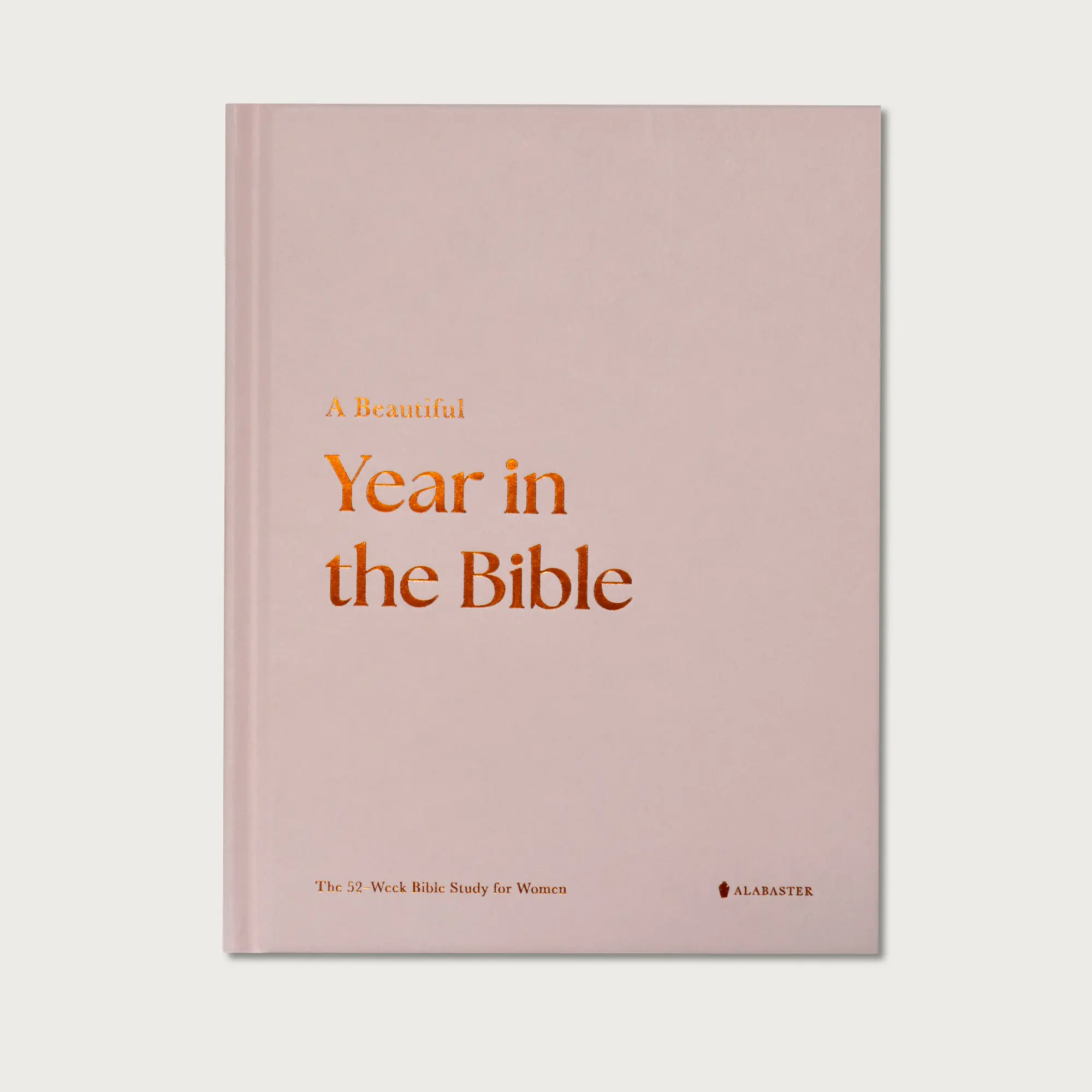 Alabaster Women's Hardcover Religious English 52-Week Bible Study Journal - 46+ Chapters, Guided Daily Prompts, Suggested Readings, Scripture Exploration, Reflections, Growth Support, Journey Aid, Compatible With Any Version, Gift For Women