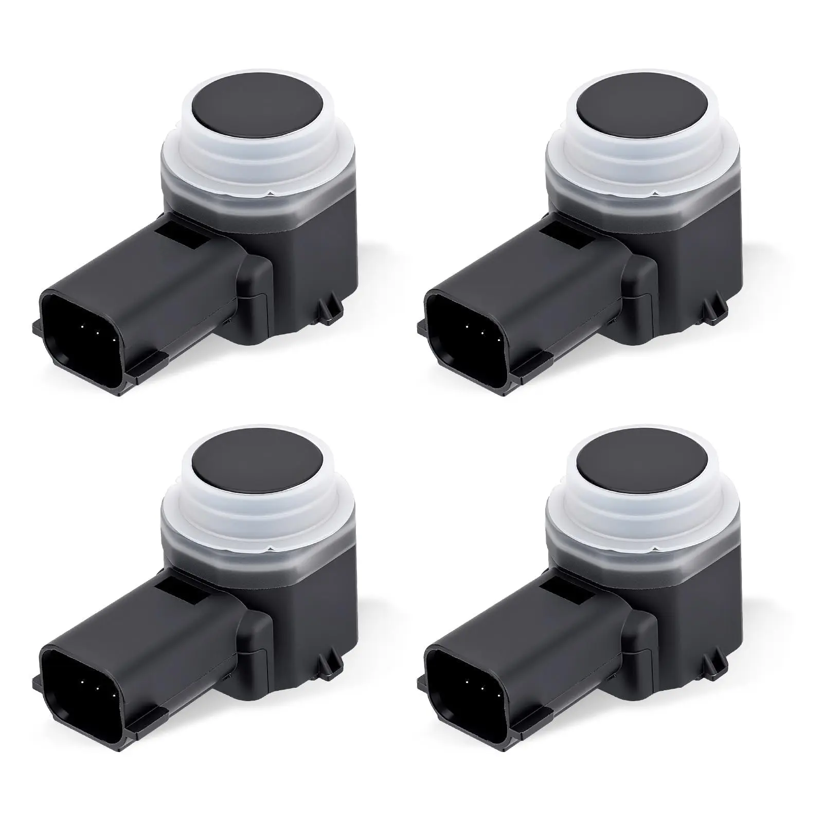 4Pcs Rear Reverse Backup Parking Aid Assist Sensor Replaces# 8A53-15K859-ABW | Compatible with Ford Edge Expedition Explorer Flex Escape Mustang Taurus Lincoln MKZ, Reverse Backup Bumper Parking Sensors