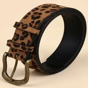 Leopard Print Y2K Belt Mens Women Streetwear Fashion Custom Belt