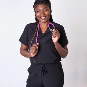 Mojibee Luxury Scrub Top V-Neck