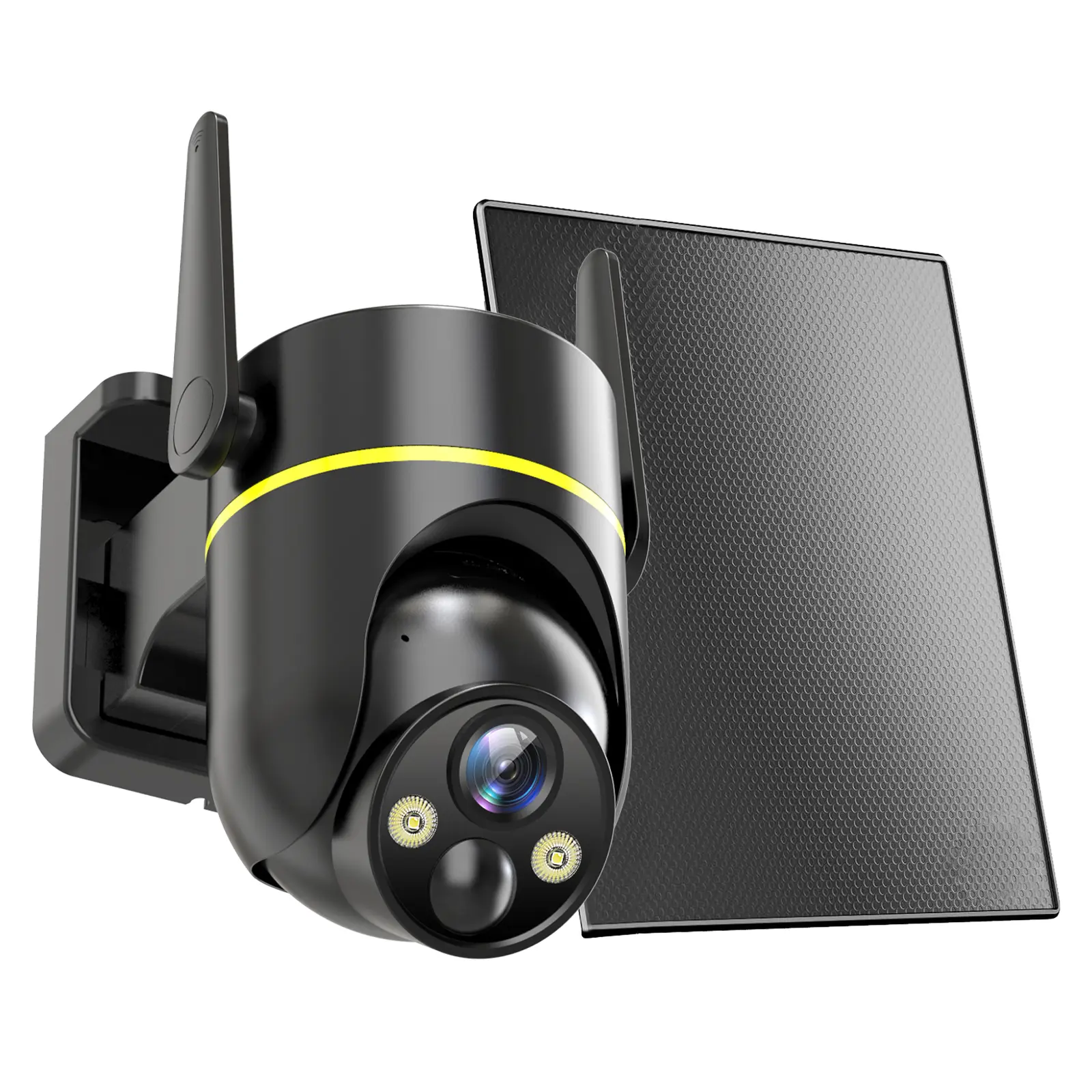 4G LTE Cellular Wireless Security Camera Outdoor Solar Panel Powered 2K ...