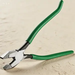 Heavy Duty Linesman Pliers with Knurled Jaws, Spring Loaded Side Cutters and Hook Bend Handle, Professional Wire Cutting Pliers, Premium CR-V Steel Construction for Durability, Multipurpose Electrician Pliers for Grip and Cutting