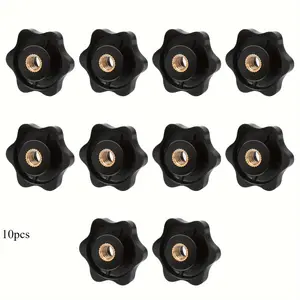 10pcs M6×32mm Star Knobs, Special Mechanical Accessories for Lawn Mower Handles, Cabinets, Industrial Door Bolts, Universal Handles