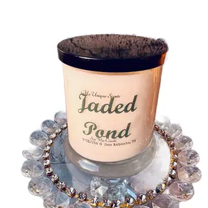 Jaded Pond Soy Wax Candle - 9 oz - Home Decor & Ornaments affordable candles black owned vegan local candlemaker business for natural premium candle scented
