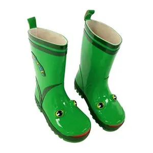 Kidorable  6 Frog Rain Boots Green