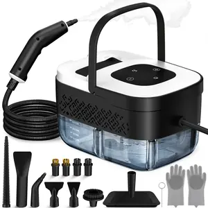 Portable Steam Cleaner for Home, 16pcs Accessories, 6-Level Adjustable & 15s Fast Heat-Up, Handheld Steamer for Tile, Dirt, Grout, Grease, Car Detailing,DealsForYouDays