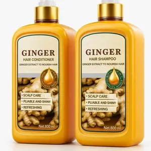 Wayward Hair Ginger Plant Extract Shampoo & Conditioner 2x 800ML Anti Hair Loss for Regrowth Thickening & Longer Hair with Biotin Infused Formula