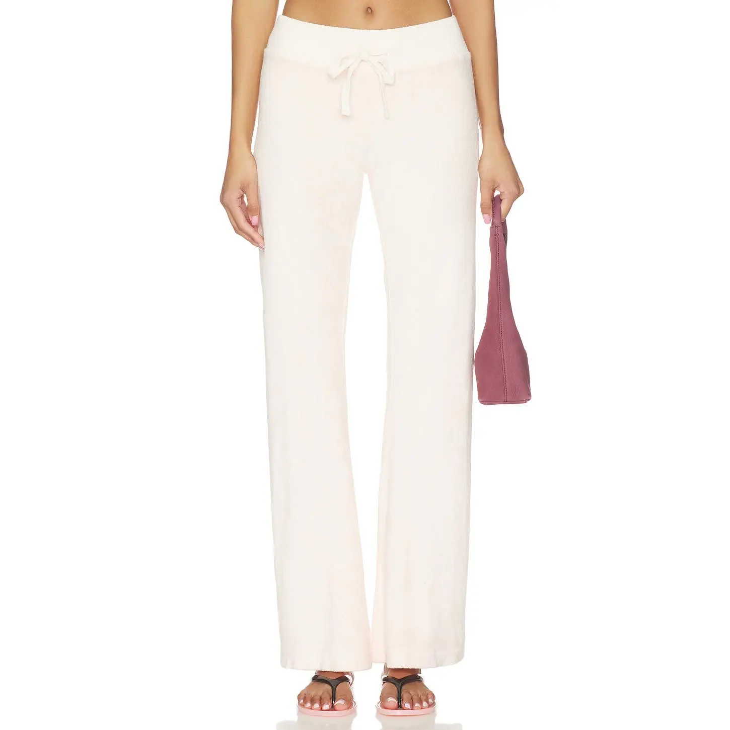 Bobi Comfort Waist Skinny Flare Pant in Angel Wing