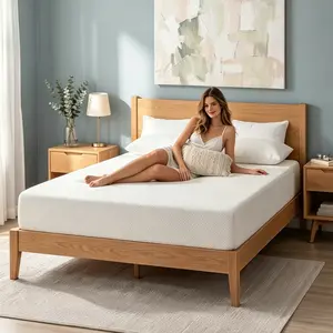 6 Inch Green Tea Cooling Gel Memory Foam Mattress / Cooling Gel Foam / Pressure Relieving / CertiPUR-US Certified / Bed-in-a-Box, Full