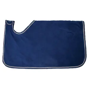 Dura-Tech Polar Fleece Quarter Sheet with Tan Braid