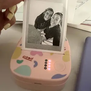 XenGro Mini Printer Bluetooth included 3 Roll label Thermal Pocket Printer,Inkless Small printer B&W Printing Only for Photos, Study Notes, Lists,Memos, Journals Printing Machine Sticky Label, Birthday Gifts for Kids White