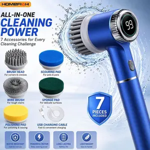 Electric Spin Scrubber Brush – Cordless Cleaning Brush with Replaceable Heads