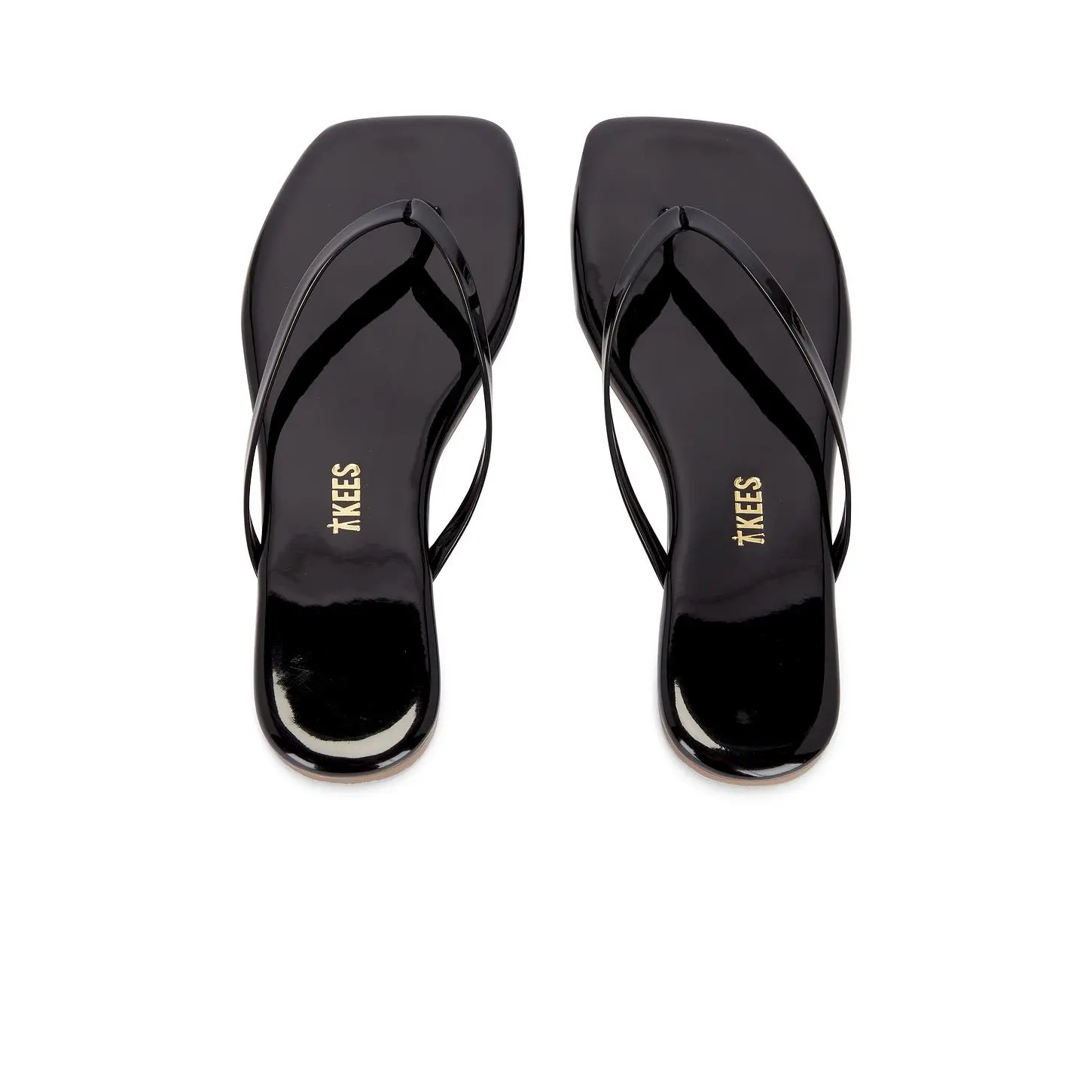 TKEES Square Toe Lily Sandal in Licorice