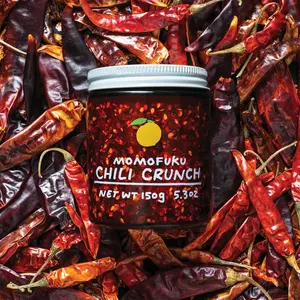 Momofuku Chili Crunch by David Chang, (5.3 Ounces), Chili Oil with Crunchy Garlic and Shallots, Spicy Chili Crisp