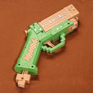 Tactical DIY Building Block Handle Set - Multiplayer Strategy Collaborative Toy Shooting Game for Outdoor Team Activities & Festival Gift Essential