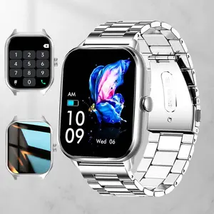 Fashion Classic 2.01 Inch for Men Women, Smartwatch With Calls, BT-compatible Calling, Multiple Sports Modes, Customizable Background, Android iOS Compatible