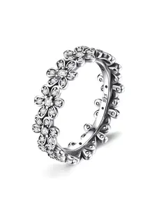 ✨Unique & Elegant! 925 Sterling Silver Daisy-Encircled Zircon Ring Cluster Ring - Instagram-worthy Luxury Chic. One-of-a-Kind Beauty That Never Fails. The Perfect Gift For Her - Girlfriend/BFF! 💍🎁