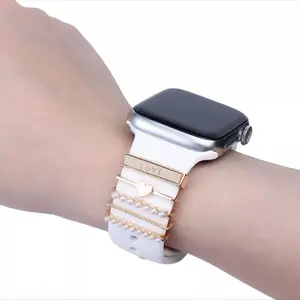 Silicone Watch Band DIY Charms Rhinestone Jewelry with Silicone Strap Decoration - Accessories, Wearable