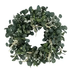 Puleo International 24" Eucalyptus Floral Spring Wreath