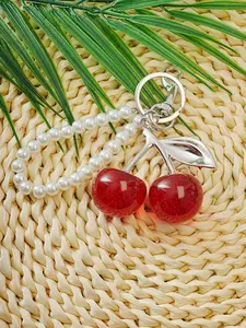 Cute Cherry Design Keychain, Keychain Kawaii, Fashionable Novelty Keychain for Women & Men, Trendy All-match Keychain for Birthday Gift