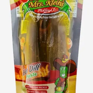 3 pack of Mrs. Klein’s Single Serve Hot Dill Pickle in a Pouch