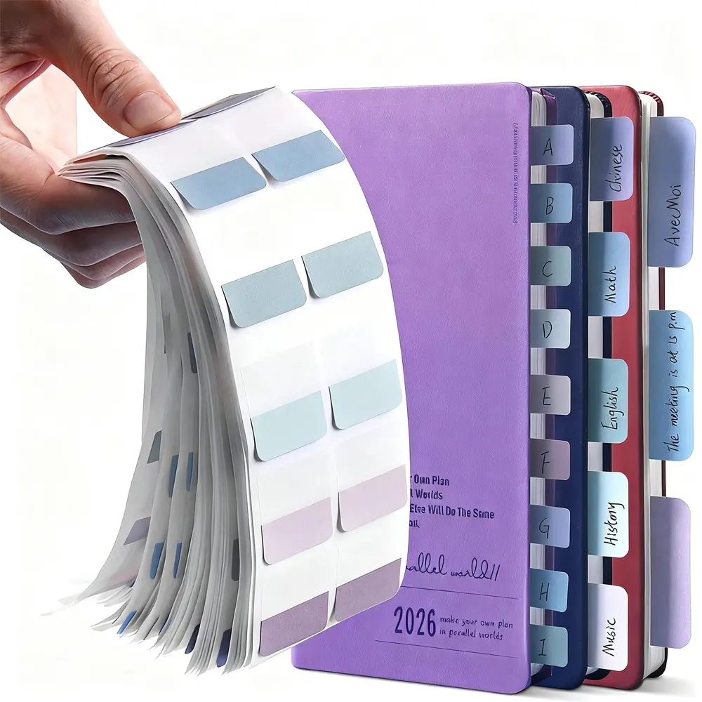Self-Adhesive Sticky Notes Set, Morandi Color Index Labels, Transparent Pet Adhesive Bookmarks, Korean Japanese Style, Office Study Organization, Index Tabs