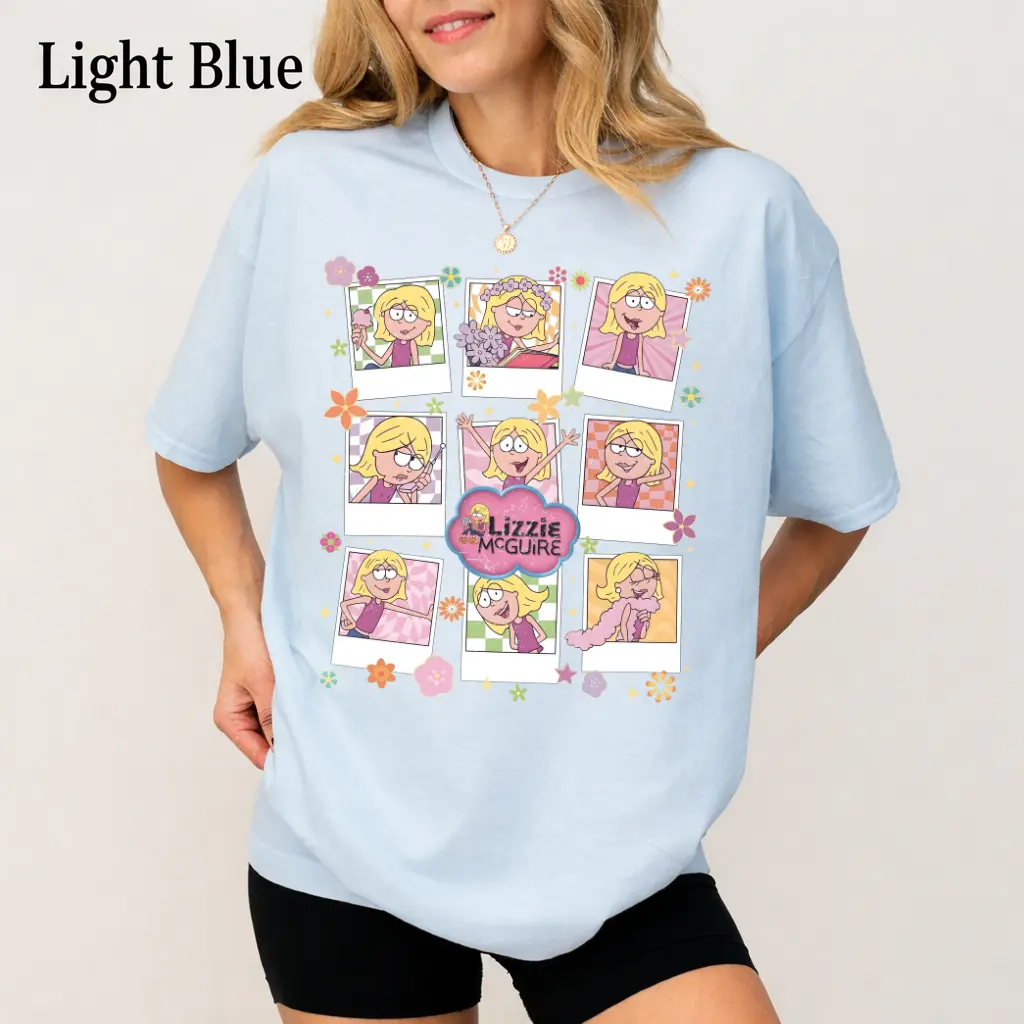 Retro 90s Nostalgia Graphic T-Shirt, Cute Y2K Cartoon Style Tee