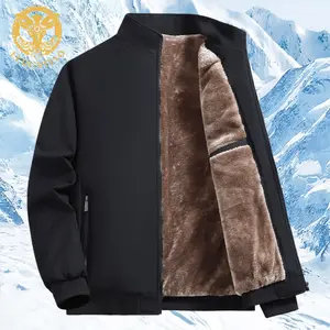 LEDUNTINO Men's Solid Color Zip Up Thermal Lined Fleece Jacket Regular Fit Casual Long Sleeve Zip Front Outerwear for Fall & Winter Coats TikTokShopHolidayHaul