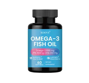 KOOVS Triple Strength Omega 3 Fish Oil Supplements 4200mg Per Serving