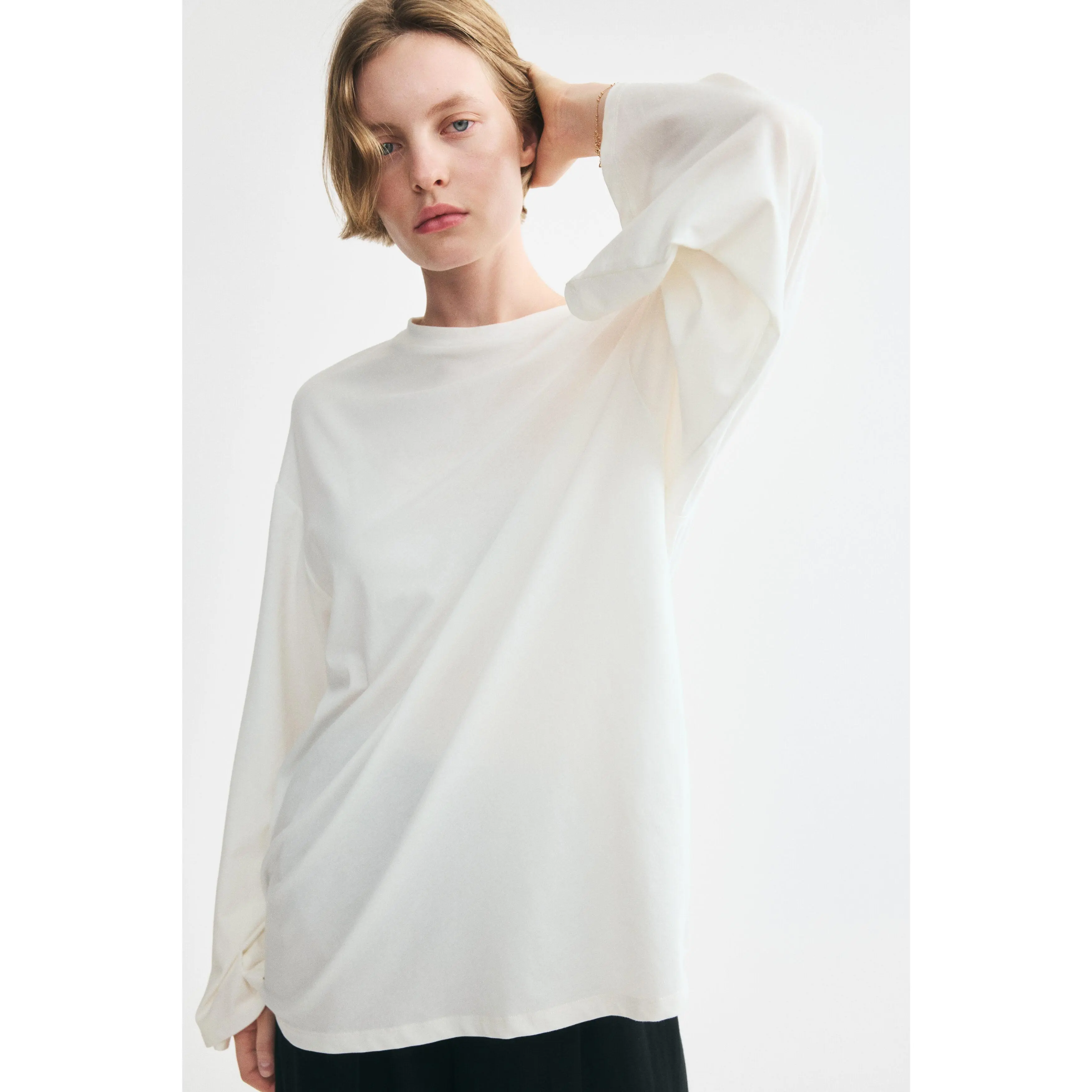 H&M Long-sleeved cotton top
