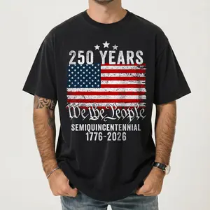 Comfort Colors 250th America Anniversary Shirt, USA 250 Years Shirt, We The People Shirt, Vintage Independence Day tee, Patriotic Tee