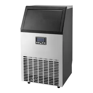 VEVOR Commercial Ice Maker Freestanding Cabinet Machine 100lbs/24H 45 Ice Cubes