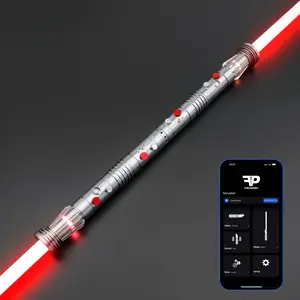 DM-SE SNV4 Pro Edition NeoPixel Lightsaber Smart App Control 16 Movie Sounds 12 Color Metal Hilt Heavy Dueling for Adults Ages 12+