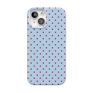 Casely iPhone 15 Plus Case | Tiny Stars | Red & Blue | Compatible with MagSafe | Classic Ultra Thin Design
