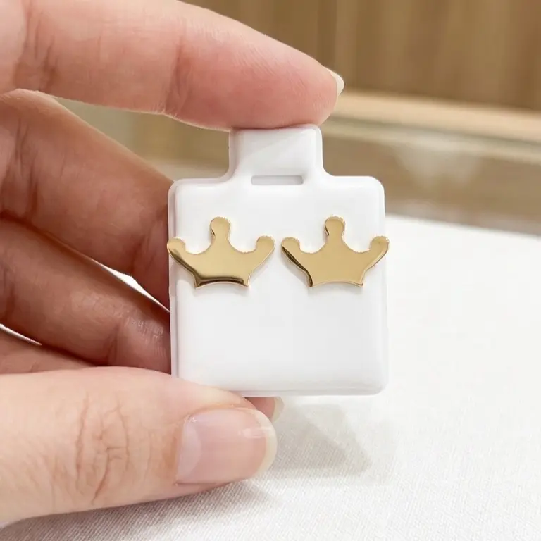 10k Stamped Elegant Crown Jewelry (Does Not Include 10k Hallmark)