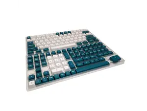 Teal and White Panda PBT CSA Keycap Set ( 149 pc)