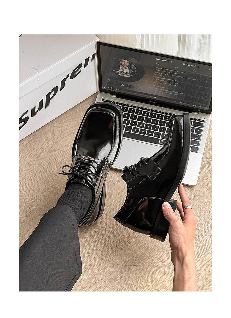 2026 Men's Square Toe Derby Shoes, Niche Trendy Casual Business Formal Shoes, Versatile Dress Shoes for Office & Daily Wear