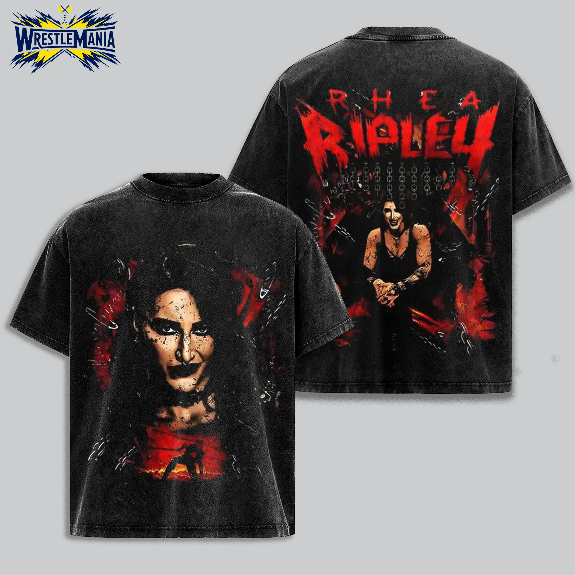 Rhea Ripley "Mami" v2 WWE Legend Premium Wrestling T Shirt 100% Cotton T-Shirt The Charismatic Army, Team Xtreme Shirt, WWE Fans Shirt, WWE Event Outfit