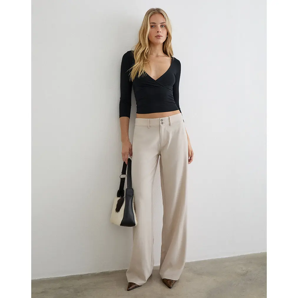 Calza Trouser in Tailoring Cannoli Cream