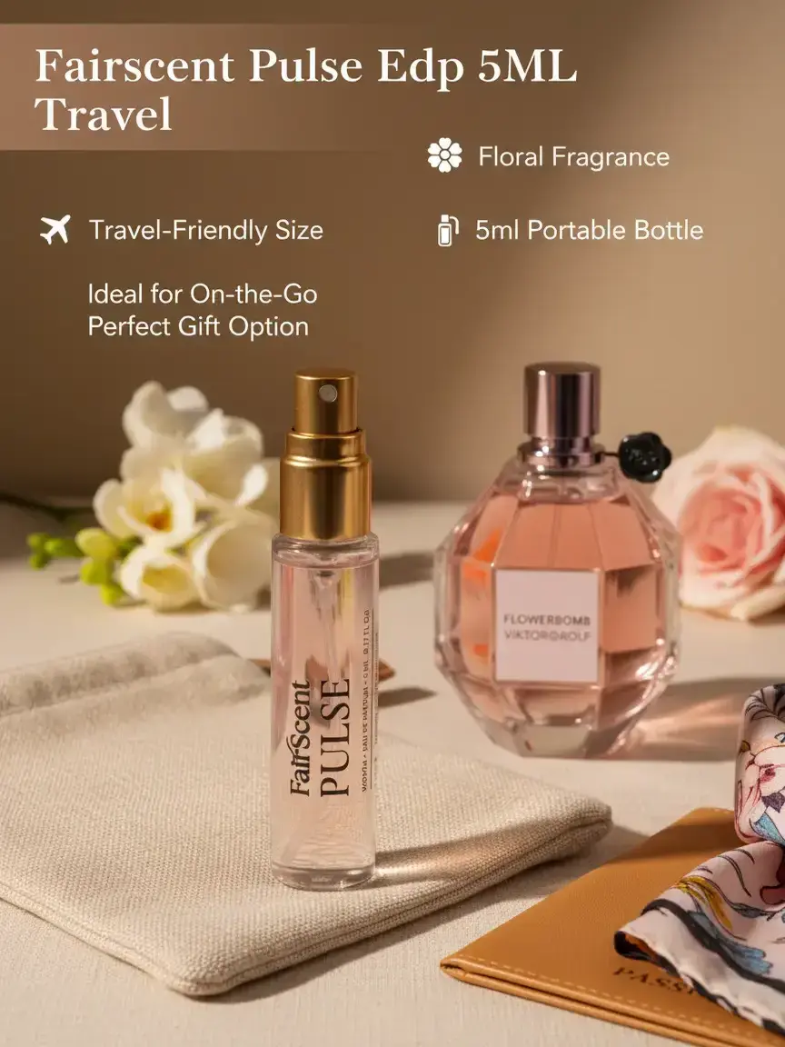 Flowerbomb Eau de Parfum Decant - Travel Spray Atomizer, Affordable Luxury Warm Gourmand Scent for Women - 5 mL (65+ Sprays), Feminine Energy, Single Item